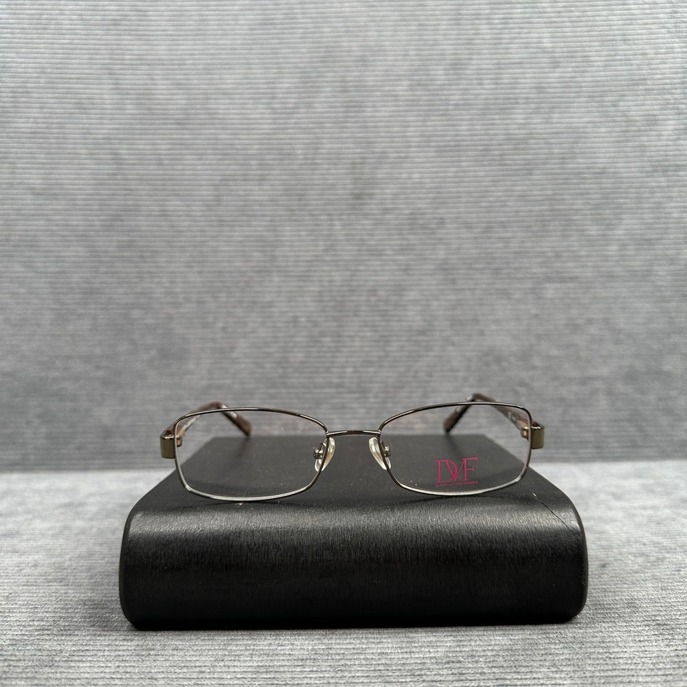 Diane von Furstenberg DVF8031 318 Bronze Tortoise y2k Eyeglasses 51-16-135 Vtg